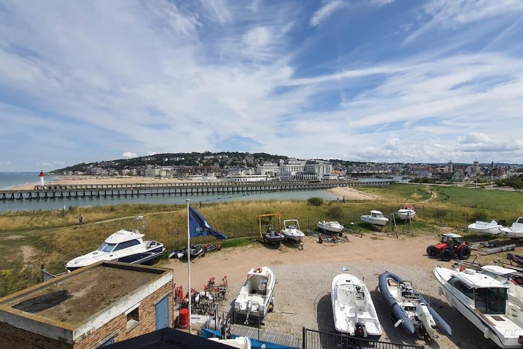 Le Cocooning-Studio Deauville Marina Avec Terrasse Vue Mer Et Plage Eksteriør bilde