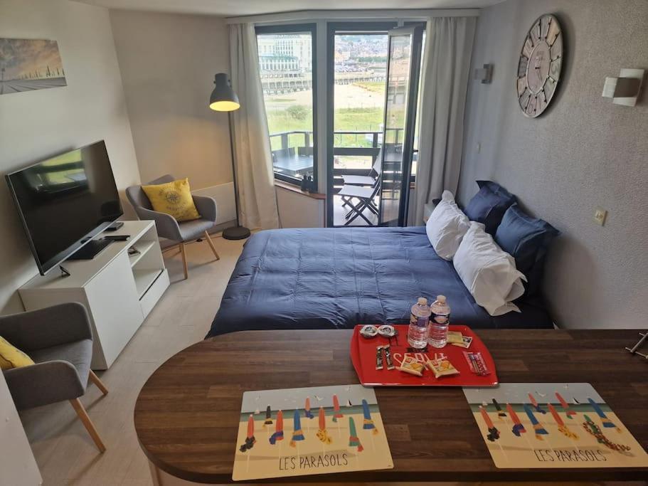 Le Cocooning-Studio Deauville Marina Avec Terrasse Vue Mer Et Plage Eksteriør bilde